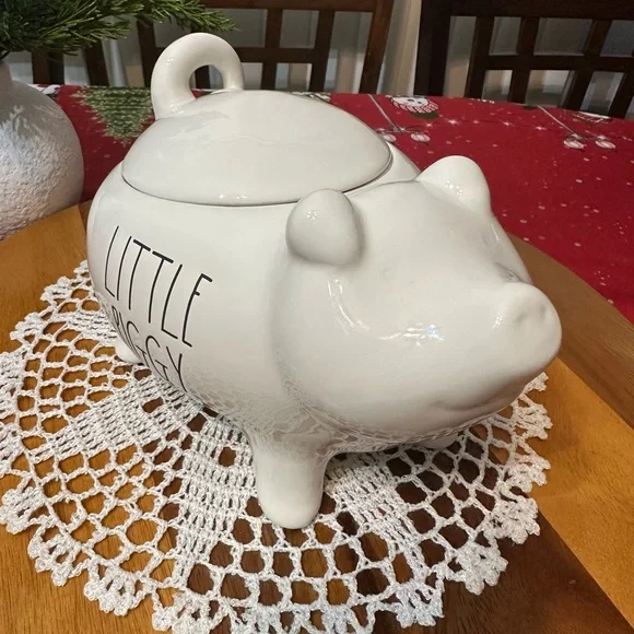 ceramic “LITTLE PIGGY 🐖” canister - Picture 4 of 12